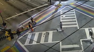Atlanta Police release surveillance video in slashing of Pride flags
