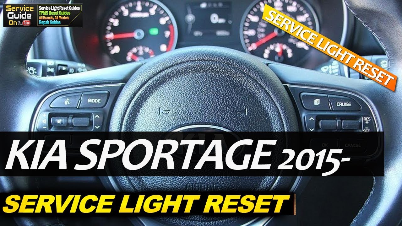 Kia Sportage 2016- Service Light Reset - Youtube