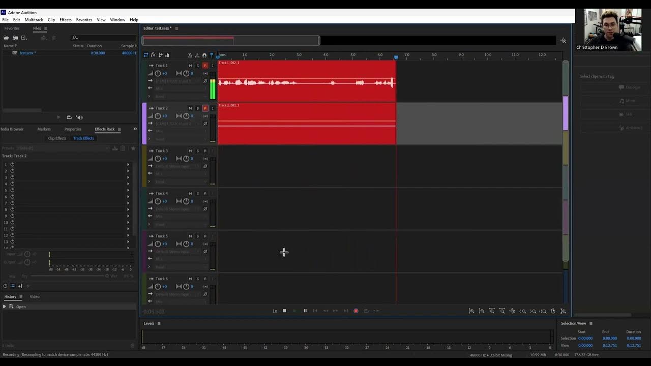 Multitrack Recording in Adobe Audition - Tutorial - YouTube
