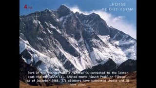TOP 10 highest mountains in the world