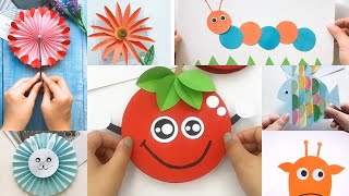 Paper craft ideas for kids-10 simple crafts for kids||DIY paper craft activities you can try at home