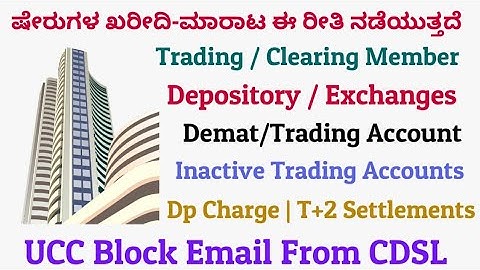 UCC Block Email|Mandatory Block|How share transaction happens in stock market|T+2 Settlement