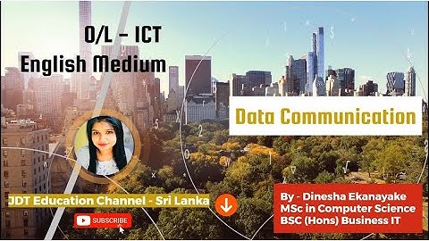 O/L | Data Communication | Computer Networks | Learn within few minutes | English Medium
