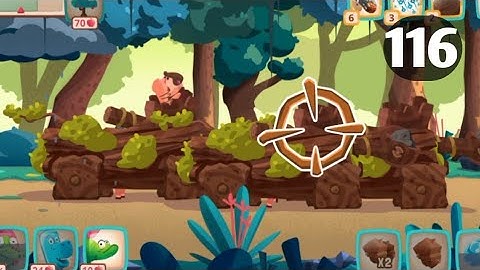 Dino Bash level 116 Android walk-through Gameplay...!