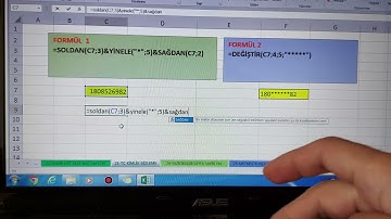 Excelde TC kimlik numarası gizleme nasıl yapılır?