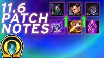 11.6 PATCH NOTES LoL - IN DEPTH BREAKDOWN
