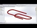 👍 Урок SolidWorks №7 Построение скрепки по траектории