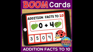 Distance Learning Math Games | Spring Addition Facts to 10 BOOM Cards