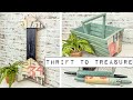 Thrift Store Makeovers using {1} Piece of Roycycled Decoupage Paper - DIY - Thrift to Treasure