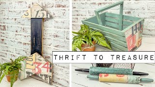 Thrift Store Makeovers using {1} Piece of Roycycled Decoupage Paper - DIY - Thrift to Treasure by Sonnet's Garden Blooms 5,887 views 2 days ago 22 minutes