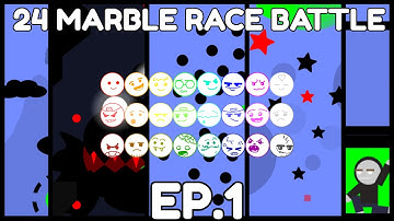 24 Marble Race Battle EP.1 (algodoo) (REUPLOAD)