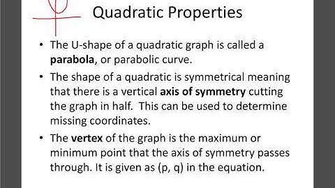 Math 20-1: Quadratics 1: Quadratic Functions