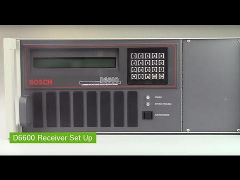 BOSCH Conettix: D6600 Receiver Set Up with D6686 Ethernet Network Adapter