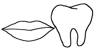 Lips and Tooth drawing easy step by step Mr Drawtoon