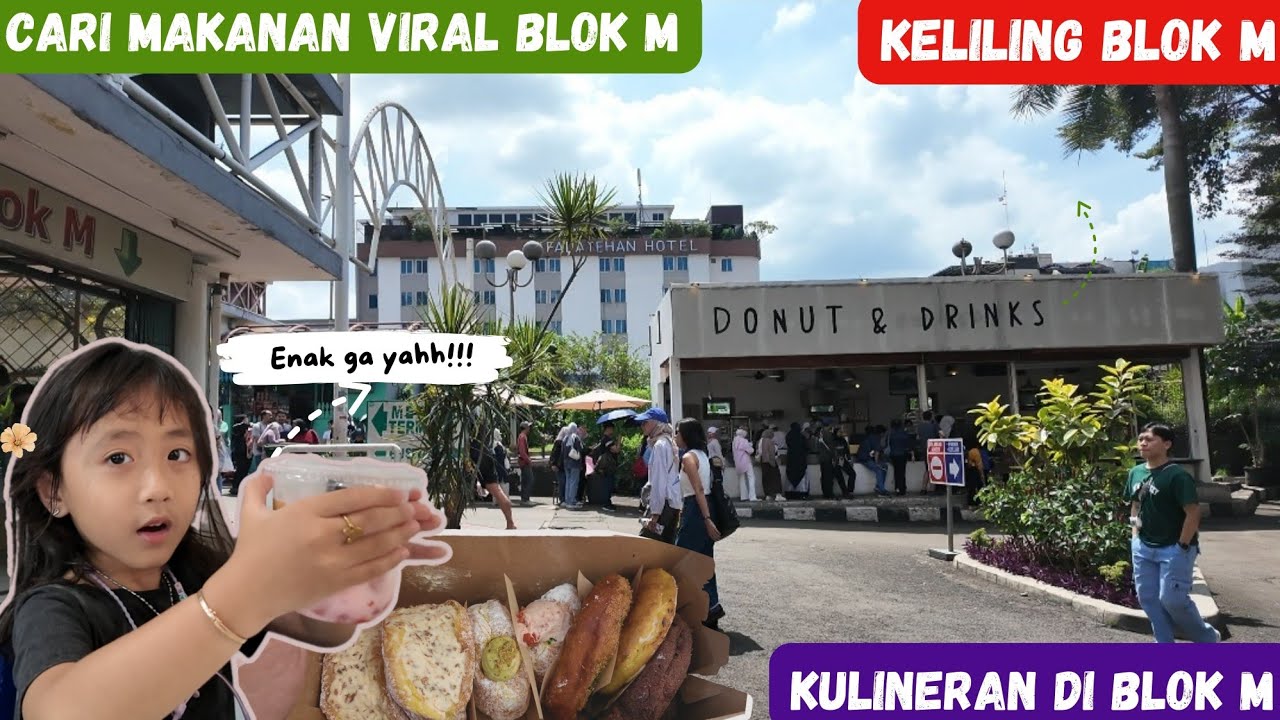 KULINER BLOK M ADA APA AJAH YAH,‼️MAKANAN VIRAL BLOK M‼️BLOK M JAKARTA‼️Reviuw DONUT & DRINKS BLOK M
