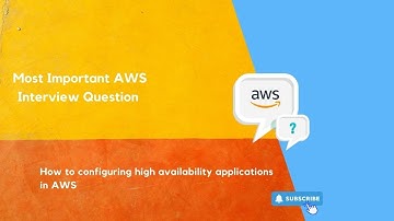 AWS Interview Question | How to configure High Availability Application in AWS