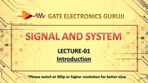 GATE | Signal & System | Lecture 01 | Introduction