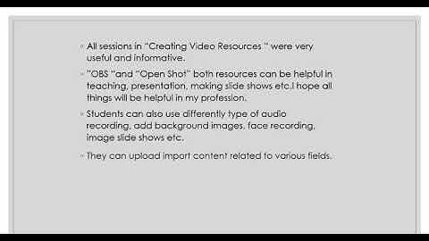 Neelam RCMOOCS feedback video