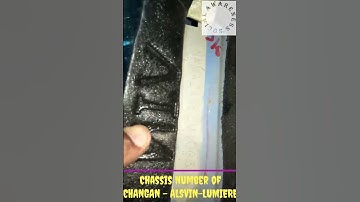 How to locate Changan Alsvin Lumiere chassis number #shorts