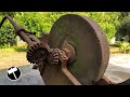 Antique and Rusty Grindstone Restoration