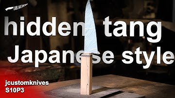 2 simple tips for BEGINNERS to make a Hidden Tang Japanese style handle Part 3