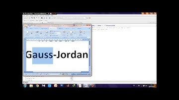 Gauss-Jordan Methode with MATLAB Program