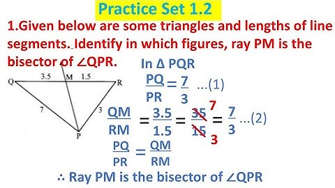 practice set 1.2/ question no 1and 2/ similarity/ 10th class/part 1