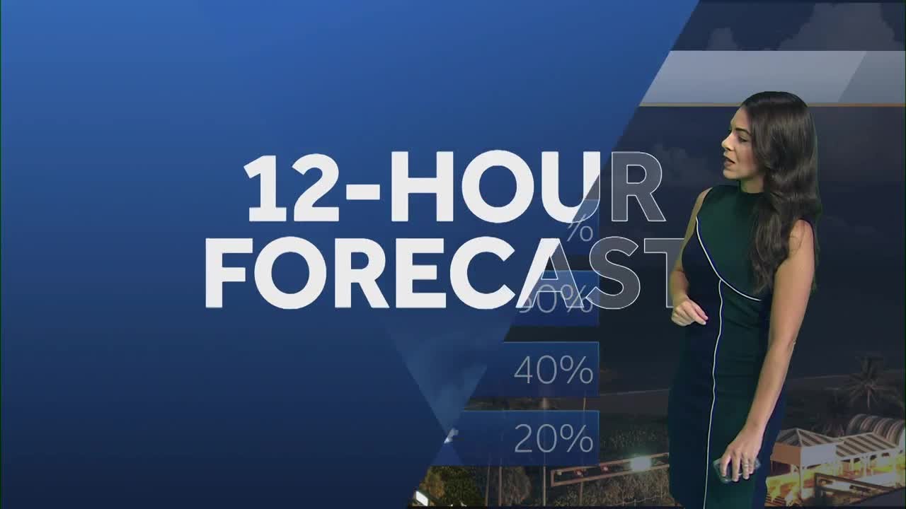 Coastal showers and isolated storms possible today - YouTube