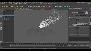 Tutorial efek meteor menggunakan NParticle Maya