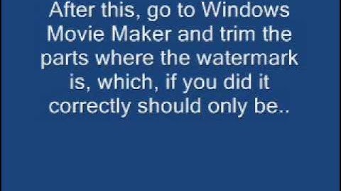 BEST WAY TO REMOVE AVS VIDEO EDITOR WATERMARK