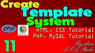 Create System Template - 11 - Activated Template on Admin - PHP, MySQL, CSS Tutorial Series