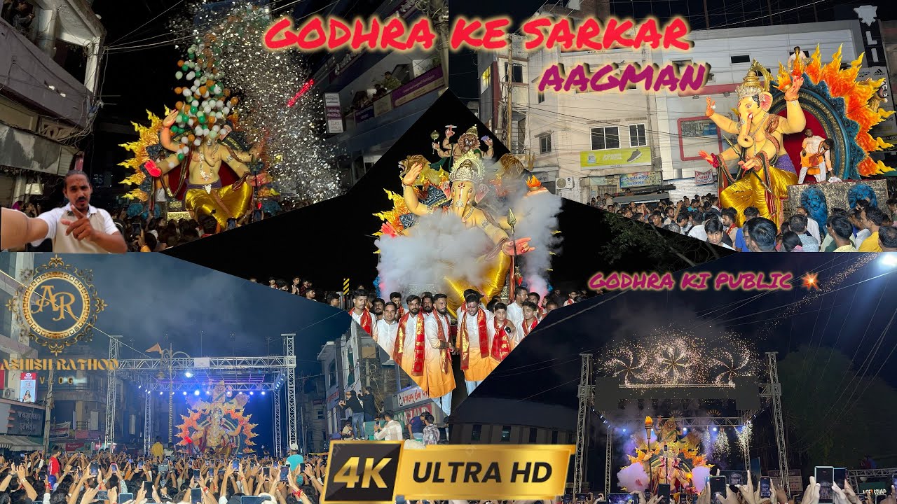 Shree group Grand Aagman 2025 with spider sound godhra ganesh mahotsav 2025 / #arvlogs #godhra 