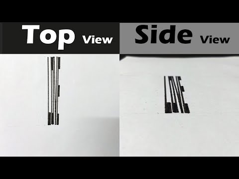 How To Draw Amazing Font |Optical Illusion 3d Font Art | Love