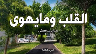 أنشودة القلب ومايهوى - بدون موسيقى - مع الكلمات - اداء المنشد علي حجيج