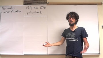 Collingwood Precalculus Chapter 4 Part 2: Modeling Lines Given Two Points