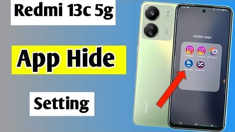 redm 13c 5g me app hide kaise kare | how to hide apps in redmi 13c 5g