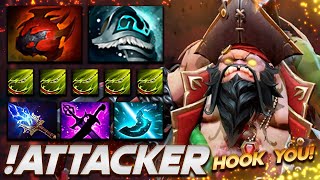 Attacker Pudge - HOOK YOU! - Dota 2 Pro Gameplay [Watch & Learn]