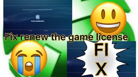How to Renew the game license with PSN Patch