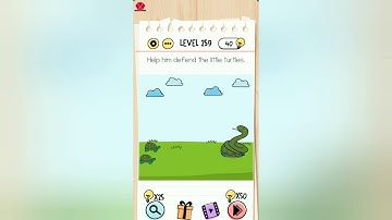 Brain Test Level 259 help him defend the little turtles