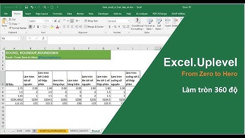 [Excel - From Zero to Hero] - Bài 28: Làm tròn 360 độ