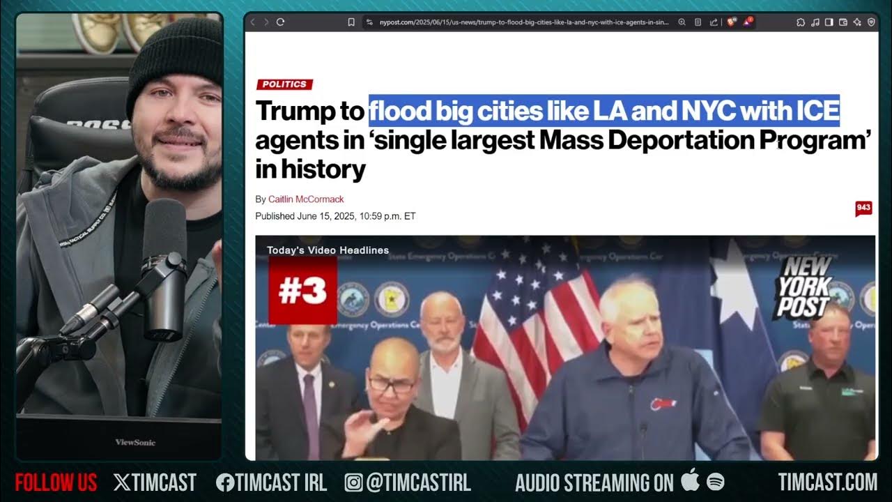 Trump Launches LARGEST Deportation Op IN HISTORY Targeting Democrat Cities, Over 1M Illegals FLEE - YouTube
