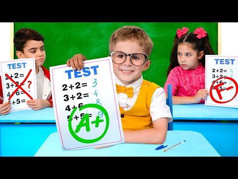 اختبار امتحان إيفا والأصدقاء في المدرسة