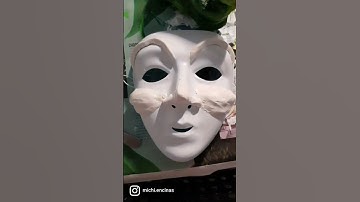 making theatre masks 🎭 #shorts #diy #theatre  #commediadellarte