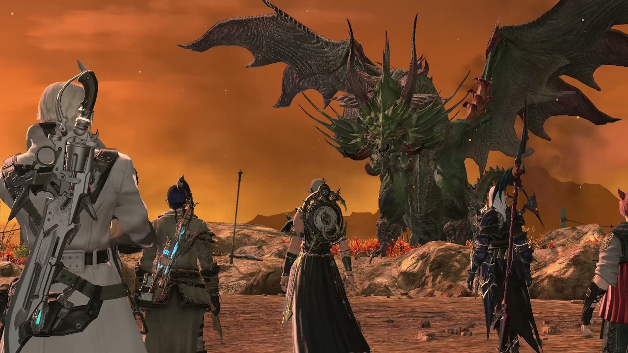FFXIV Shadowbringers Lunar Bahamut YouTube