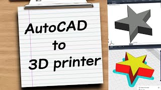 How to Convert 3D Printer File From AutoCAD | AutoCAD to 3D Printer File Converter