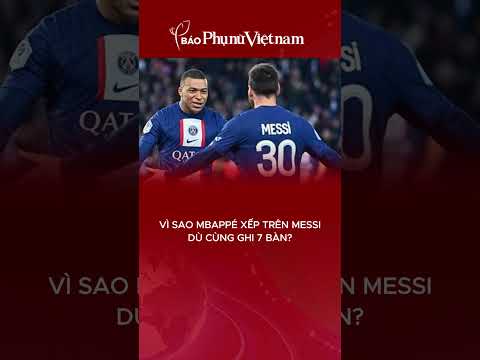 Vì sao Mbappé xếp trên Messi dù cùng ghi 7 bàn?