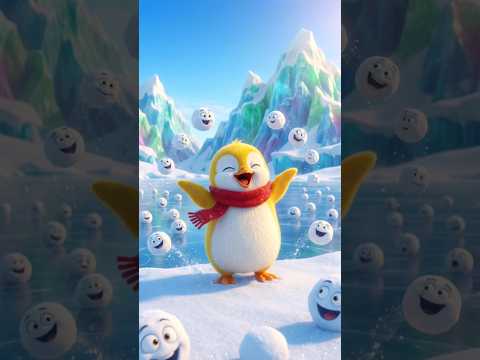 Cute Penguin Cartoon In Hindi | Viral Hindi Kids Rhyme | Shiny Tv #penguin #shorts #rhymes