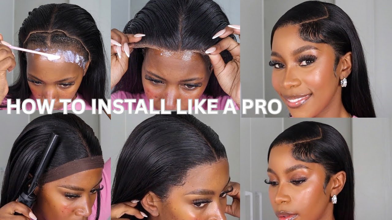 Wig Installation Tutorial FLAWLESS FRONTAL WIG INSTALL TUTORIAL FOR BEGINNERS | STEP BY STEP WIG ...