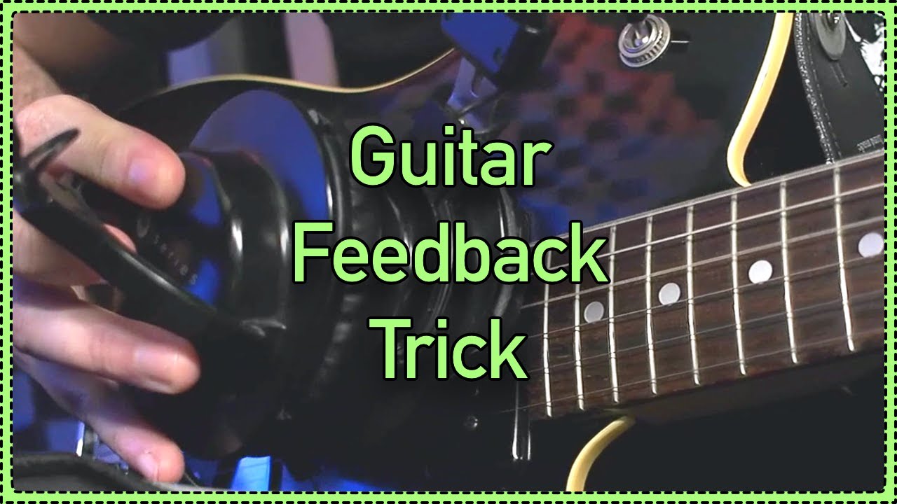 geluid trompet Lagere school Direct Guitar Feedback Trick - controlled feedback at low volume for  recording - YouTube