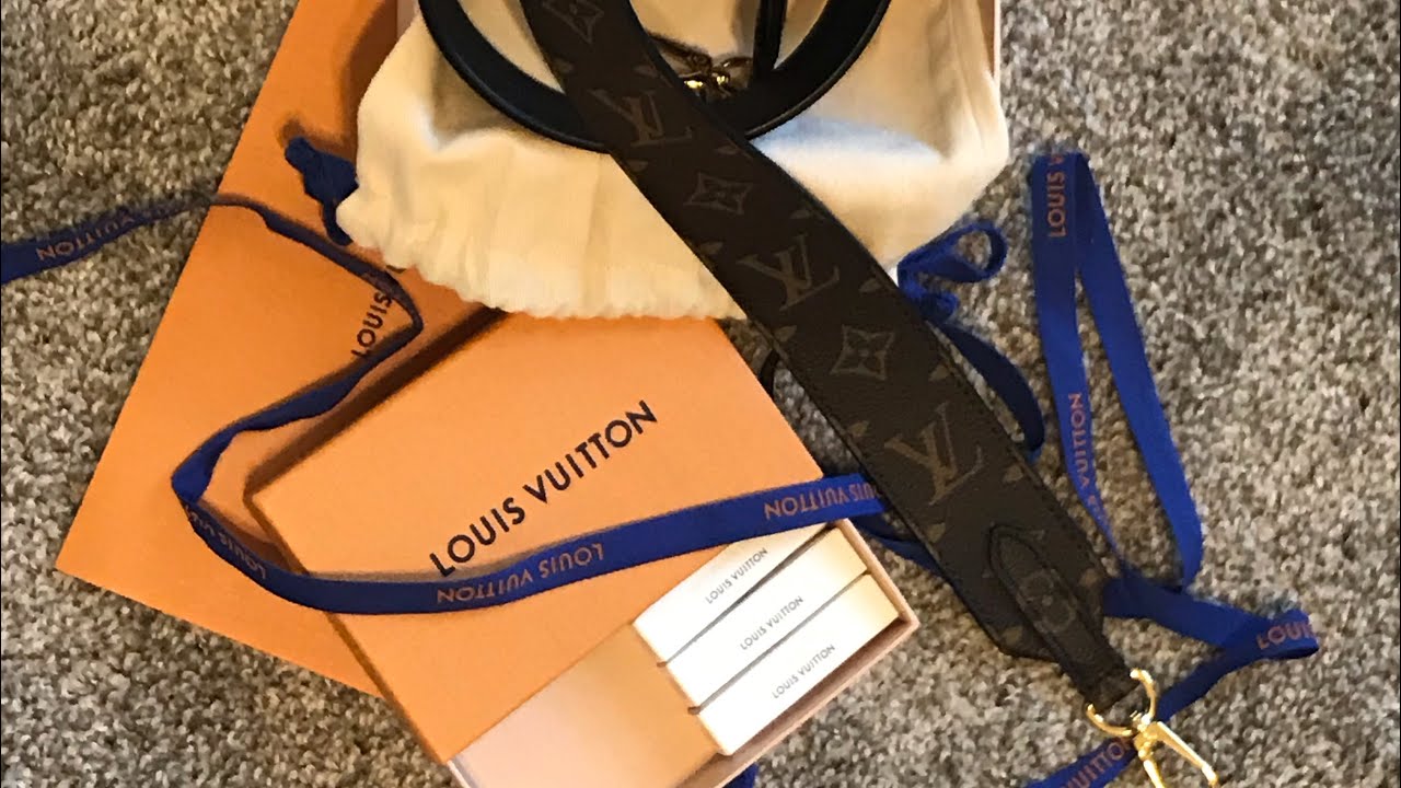 Louis Vuitton Monogram Bandouliere Shoulder Strap Orange